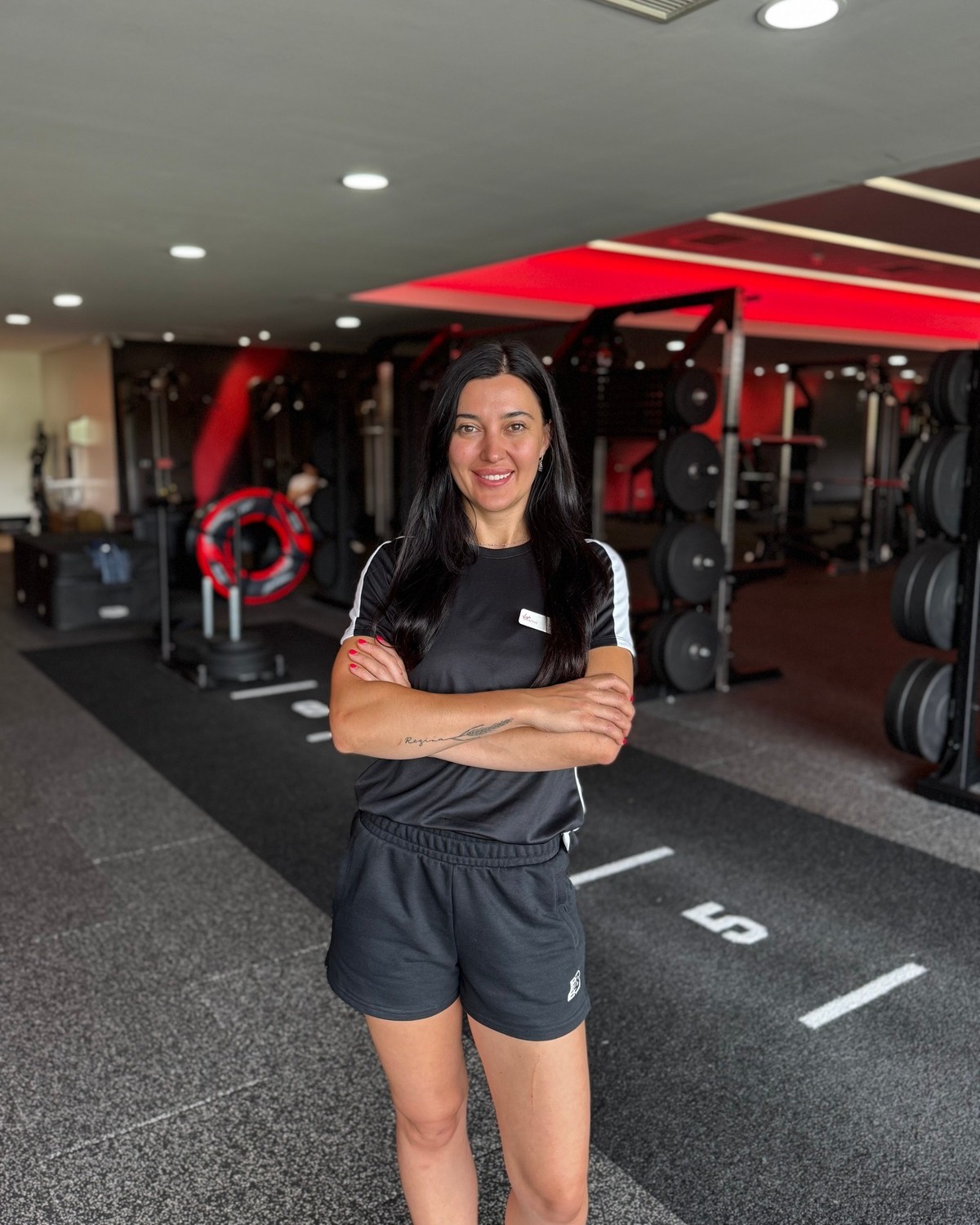 Alla Brovarets, coach at Fit & Flex, in the studio
