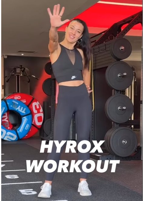 Alla introducing a HYROX workout